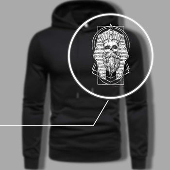 Détails du Design Hoodie Hibou pour Hommes Barbus et Fiers