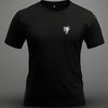 T-shirt noir Hibou Barbu avec design élégant, conçu pour les hommes barbus à l'esprit affûté