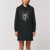 Robe sweat à capuche Lion digital noir - GrahamHold Graham Hold